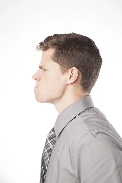 Angry Young Business Man — Stock Photo, Image