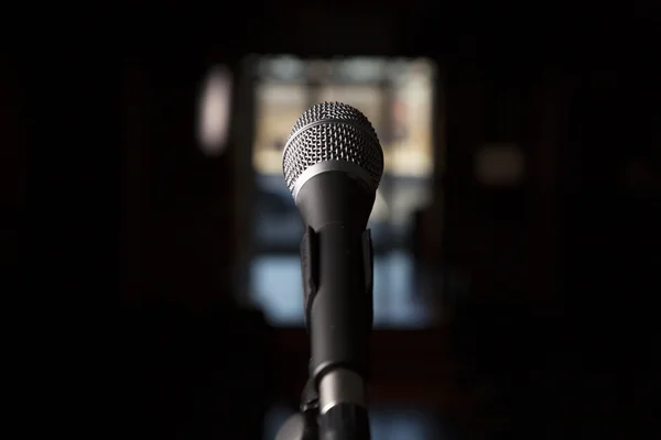 Microphone Stands Alone — Stock Photo, Image