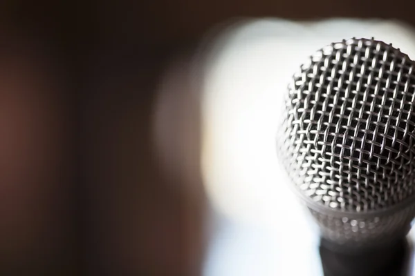 Close Up Microphone Background — Stock Photo, Image