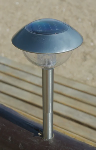 Gard solární lampa — Stock fotografie