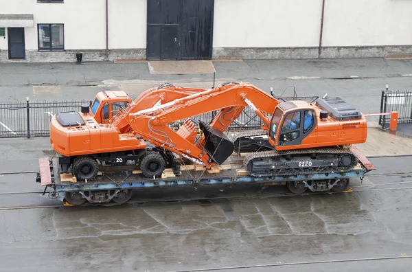 Transport excavators — Stock Photo, Image