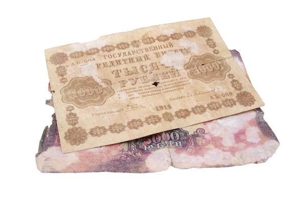 Staré bankovky — Stock fotografie