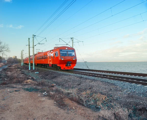 현대의 고속 열차 — 스톡 사진