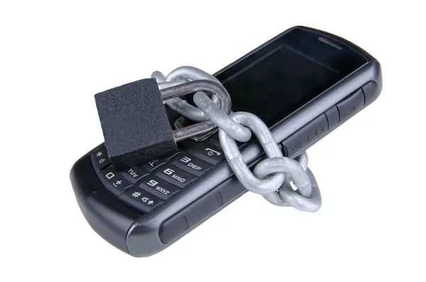 Geschützte Mobiltelefone — Stockfoto