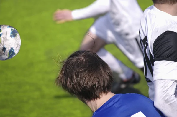 Momento jogo de futebol — Fotografia de Stock