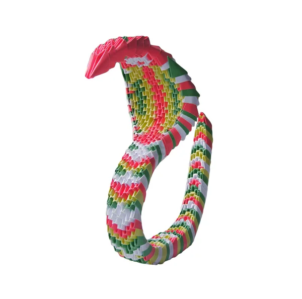 Serpiente de origami — Foto de Stock