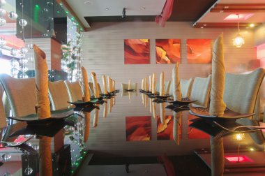 Bir restoranın içinde.