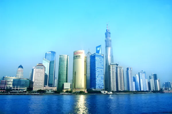 Mooi shanghai pudong skyline — Stockfoto