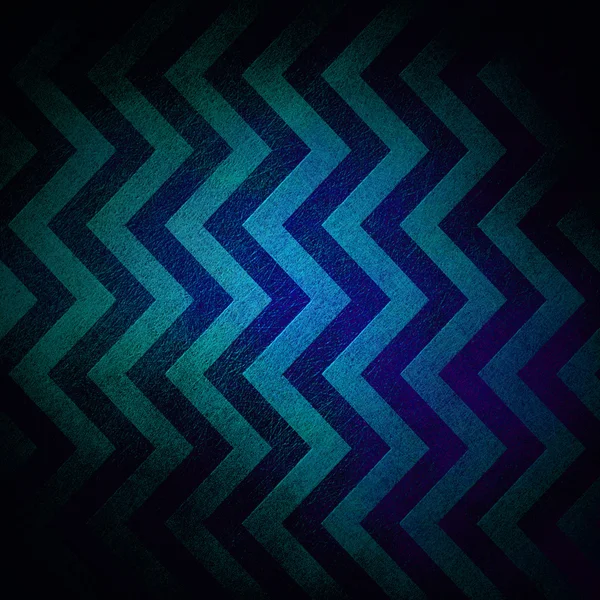 Abstracto chevron fondo zigzag patrón rayas líneas en fondo azul oscuro sobre fondo grunge vintage textura lienzo, antiguo fondo abstracto usado borde negro para banner de diseño web — Foto de Stock