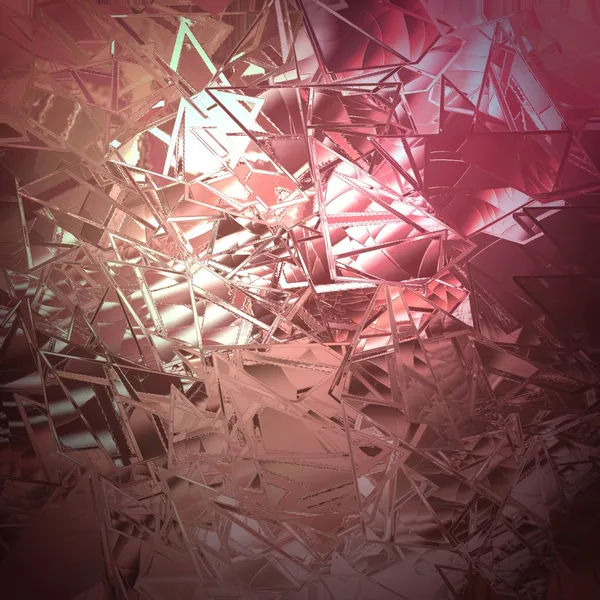 Abstract pink background shattered glass with white beautiful background light texture has sharp jagged pieces of broken glass illustration — Stock Photo, Image