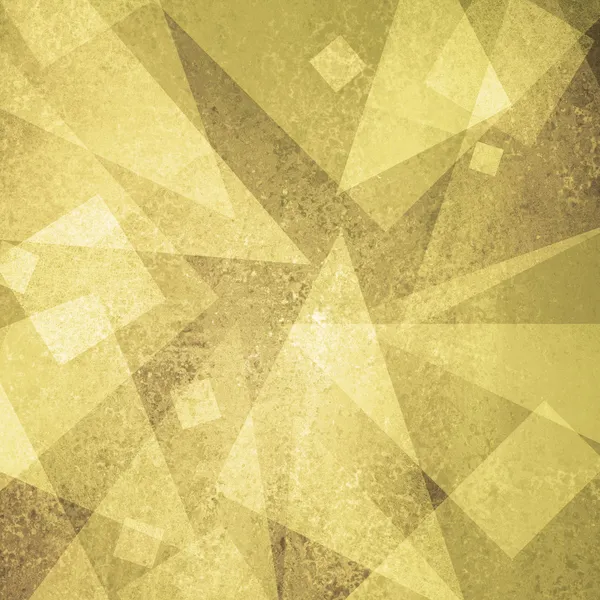 Pastello giallo oro fondo astratto triangolo geometrico forma disegno — Foto Stock