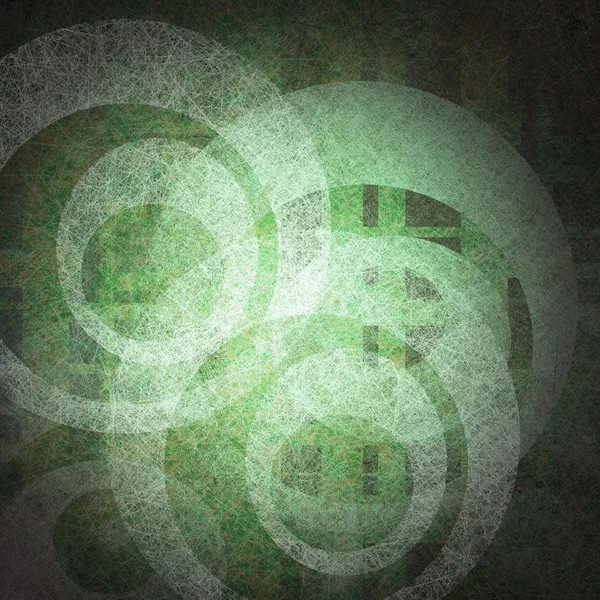 Abstrakt grün Hintergrund weiß Kreis Ring Form Design — Stockfoto