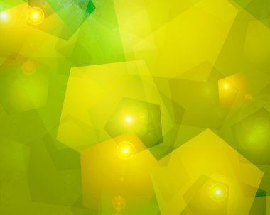 Yeşil sarı arka plan aydınlatma modern sanat tasarım desen geometrik şekiller
