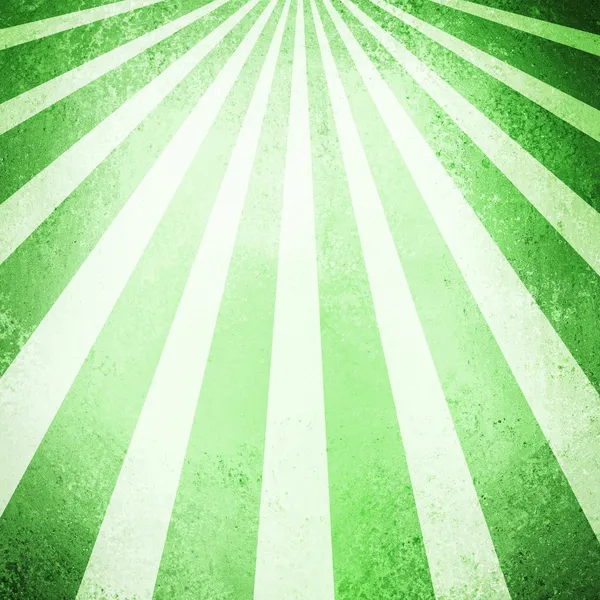 Green ray or sunshine retro background design sunbeam stream — Stock Photo, Image