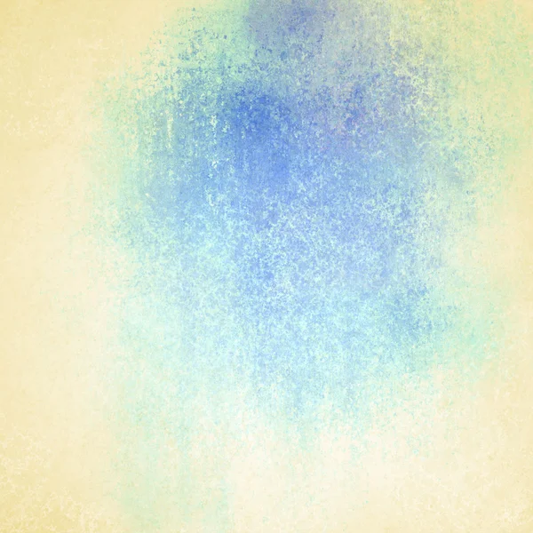 Weißer beiger Hintergrund, abstrakt blauer Farbtupfer verblasster alter pastellblauer Farbe mit dunkler Mitte, cool für Textkopierraum, Vintage Grunge Hintergrund Textur Designelement für Grafik — Stockfoto