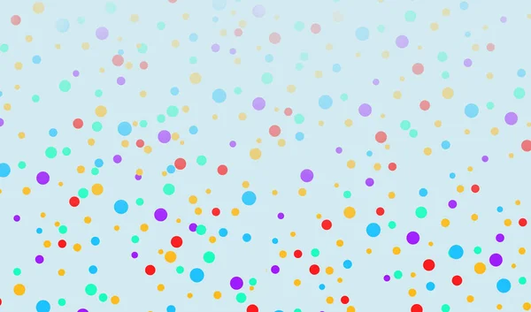 Divertido Diseño Fondo Lunares Coloridos Ilustración Confeti Fiesta Manchas Círculos — Foto de Stock