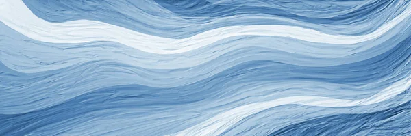 Abstract Blue Background Waves Blue White Painted Stripes Thick Oil — Stock Photo, Image
