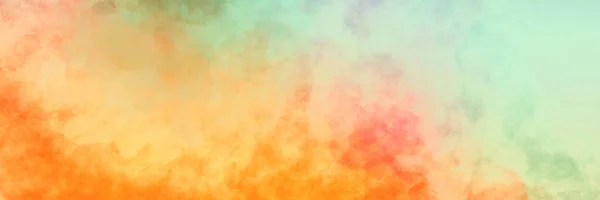 Colorful Background Blue Orange Yellow Red Watercolor Painted Design Grunge — Stock Photo, Image