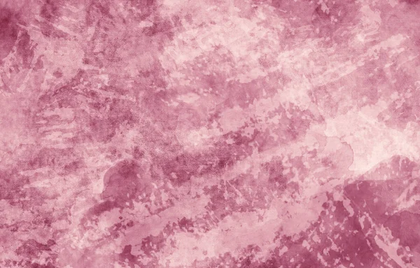 Abstrakter Rosa Und Weißer Hintergrund Mit Leinwandstruktur Und Farbtropfen Und — Stockfoto