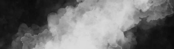 White Watercolor Smoke Haze Black Background Abstract Diagonal Shaft Light — Stock Photo, Image