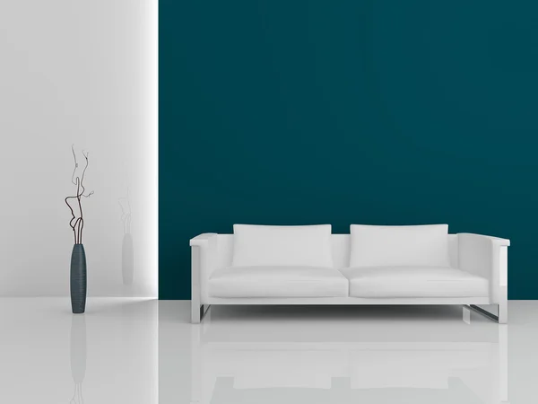 Sofá moderno 3D —  Fotos de Stock