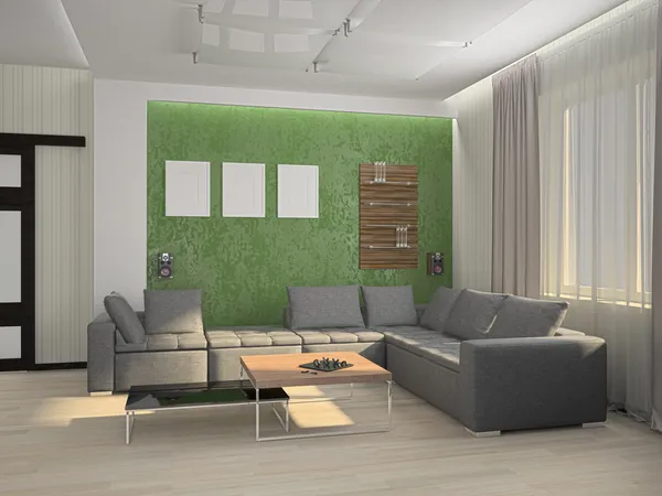 Living room 3D — Stock Photo, Image