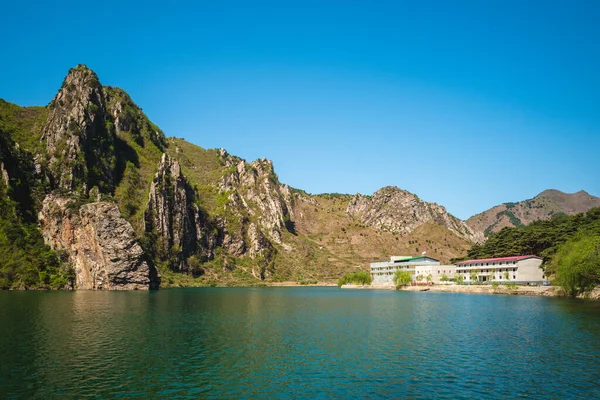 Lago Sinpyeong Lago Sinpyong Corea Del Norte — Foto de Stock