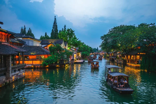 Scenery Wuzhen Historic Scenic Water Town Zhejiang China — Stock Photo, Image