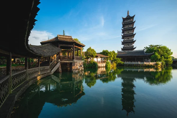 Táj Wuzhen Egy Történelmi Festői Vízi Város Zhejiang Kína — Stock Fotó