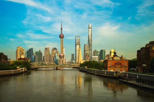Skyline Pudong Shanghai China — Fotografia de Stock