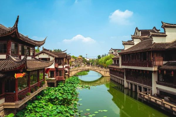Landschap Van Qibao Oude Stad Qibao Van Shanghai China — Stockfoto