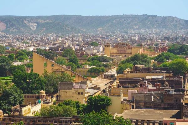 Vue Jaipur Depuis Tour Victoire Isarlat Alias Swargasuli Tower Dans — Photo