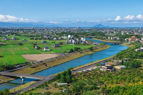 Scenery Bank Dongshan River Yilan County Taiwan — Foto de Stock