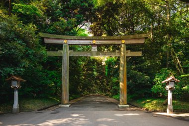 Torii Tokyo, Japonya'da Meiji Tapınağı'na giden