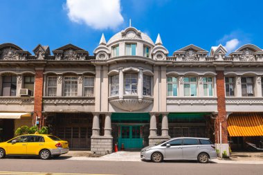 Taoyuan, Tayvan 'daki Fugang eski caddesinde Lu Chia Sheng Malikanesi