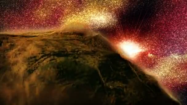 Астероид - космос — стоковое видео