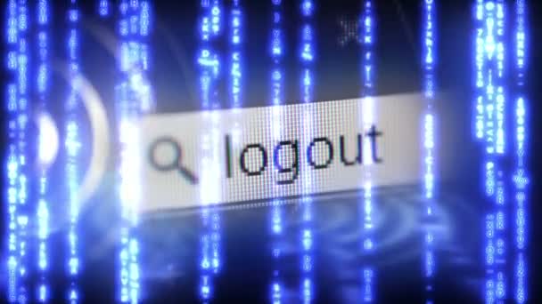 Logout... Portare una pausa ! — Video Stock