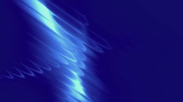 Ondas de luz abstratas - azul — Vídeo de Stock