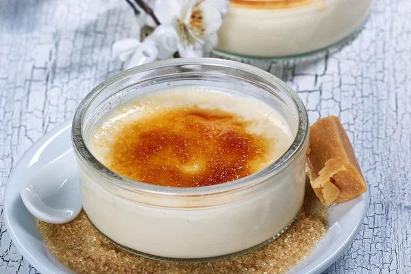 Crema brulee — Foto de Stock