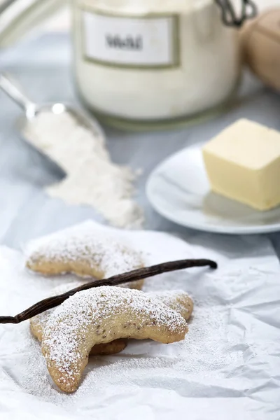 Vaníliás croissant — Stock Fotó