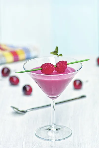Raspberry shake — Stock Photo, Image
