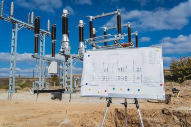 Güç aktarım istasyonunun farklı bölümleri..