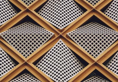 Üçgen ve bina hücreleriyle soyut geometrik arkaplan