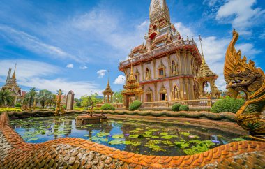 Old traditional buddhist temple in the Thailand