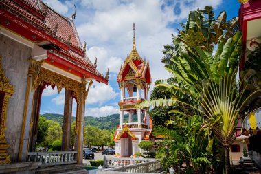 Old traditional buddhist temple in the Thailand