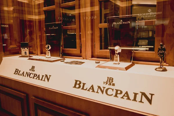 Пюкет Таиланд Мая 2022 Года Логотип Торговой Марки Blancpain Витрине — стоковое фото