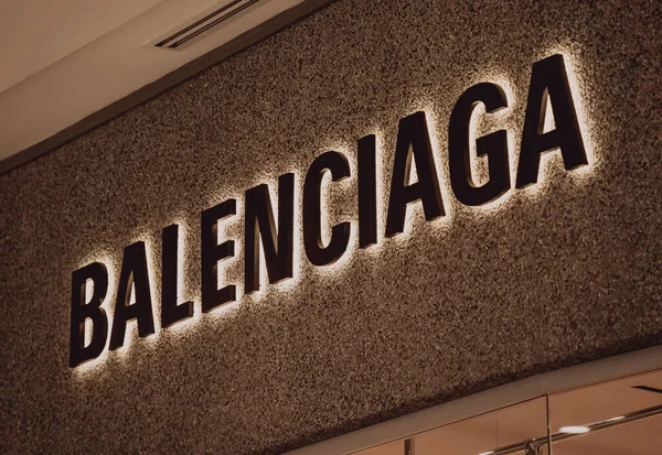 Phuket Thailand May 2022 Balenciaga Бренд Роздрібного Магазину Логотип Сигналізації — стокове фото