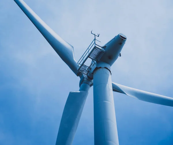 Windmill Turbine Renewable Electric Energy Production — Stok fotoğraf