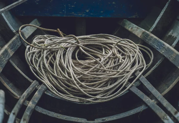中古漁網の詳細表示と背景 — ストック写真