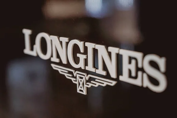 Phuket Thaïlande Mai 2022 Enseigne Logo Marque Longines Sur Devanture — Photo